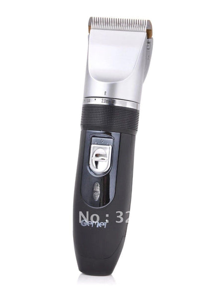 TAGLIA CAPELLI RASOIO BARBA 2 BATTERIE RICARICABILE LAMA CERAMICA RFC-208